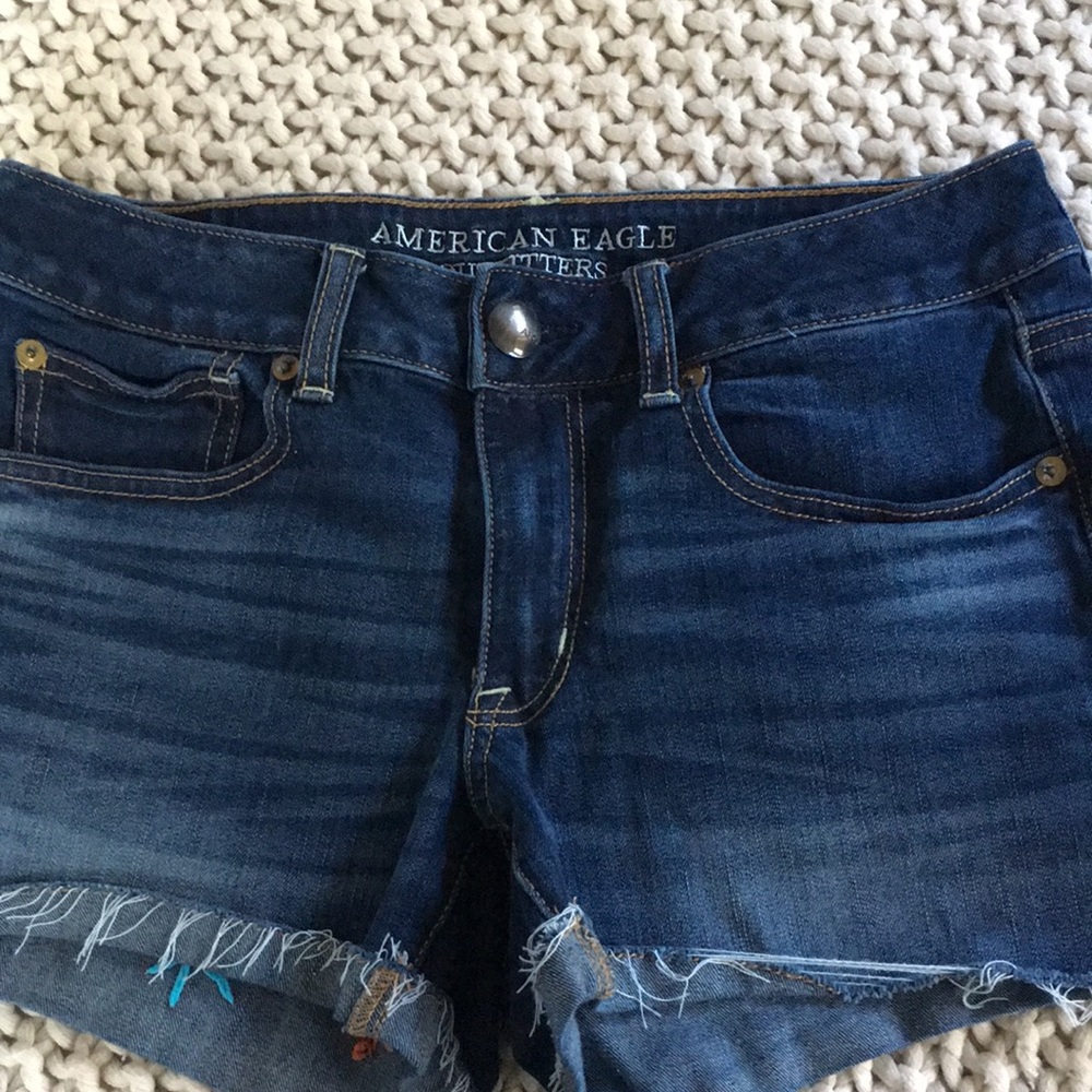 Embroidered Jean Shorts - Picture 2 of 3